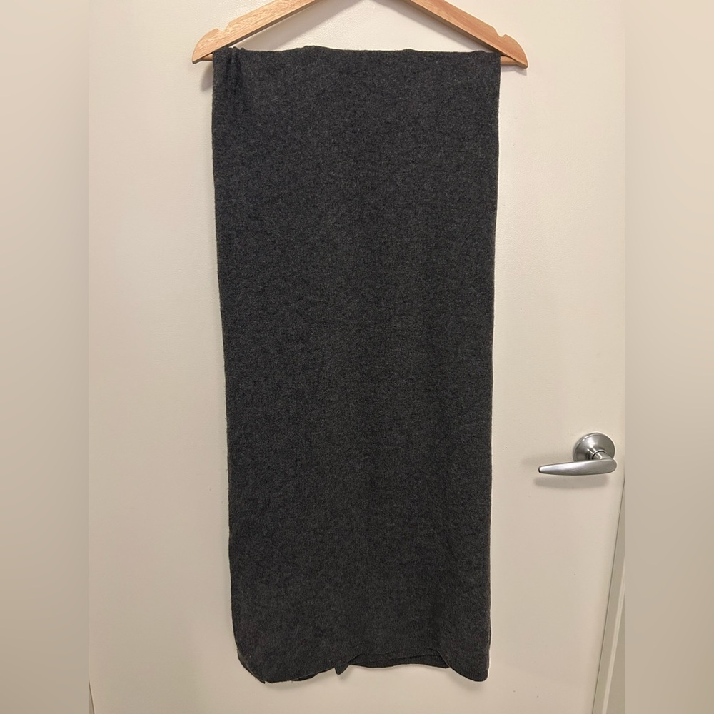 Joseph Charcoal Cashmere Scarf